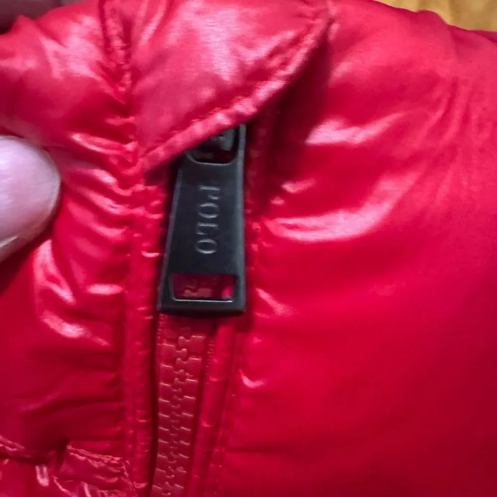Polo Ralph Lauren Men's LRG Colden Packable Glossed Jacket Solid Red